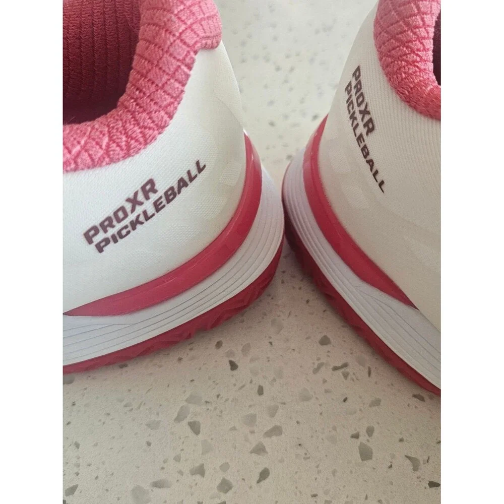 SQAIRZ Pickleball Women's White & Pink Court Shoes NEW